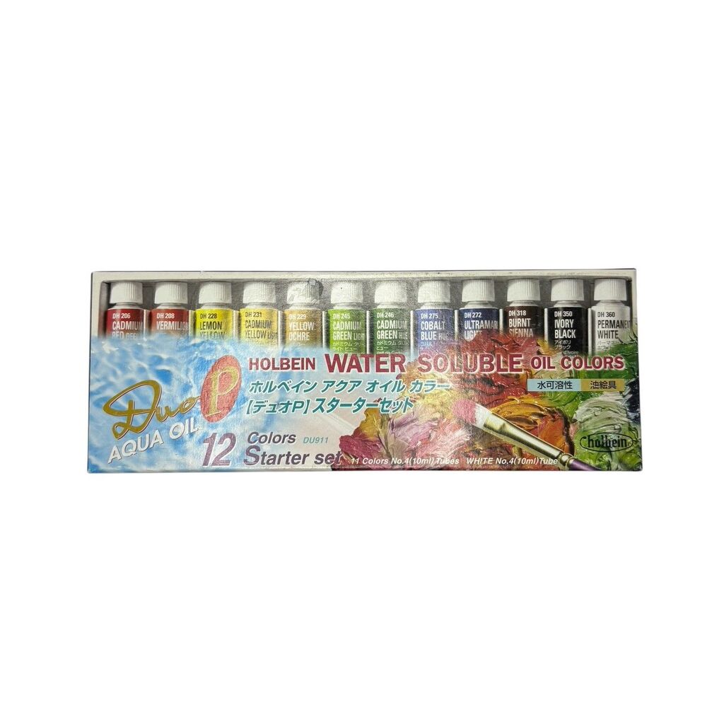 Holbein Aqua Oil Color DUO DU911 10ml Starter 12-Color Set 23911